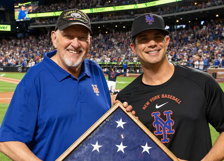 Neil Friedman, Air Force veteran and retired nurse, honored as the New York Mets Veteran of the Game